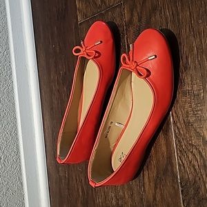 NY&C Red Ballerina Flats